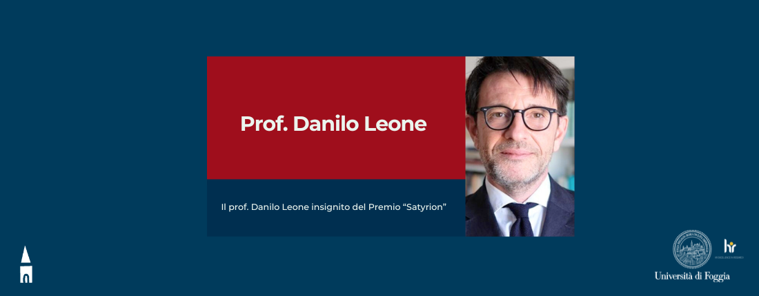 Premio Satyricon al prof. Leone