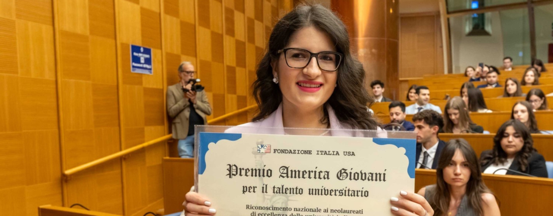 Premio america giovani assegnato a Maria Lombardo