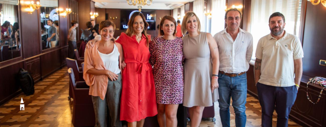 Foto di gruppo - conferenz stampa di presentazione del festival "Le giuste parole"