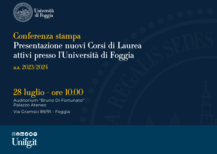 Presentazione nuovi corsi di studio