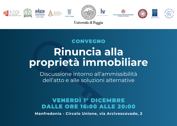 Rinuncia alla proprietà immobiliare