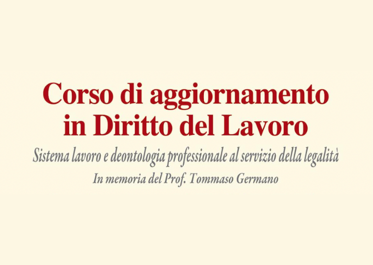 corso in diritto del lavoro