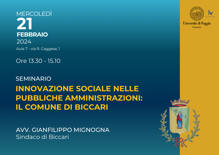 Seminario Innovazione sociale nelle PA