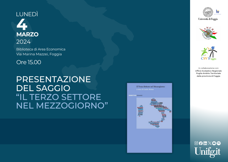 Presentazione saggio Il terzo settore nel mezzogiorno