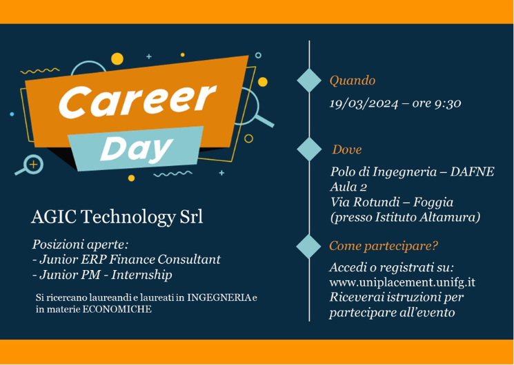 Career day con AGIC technology