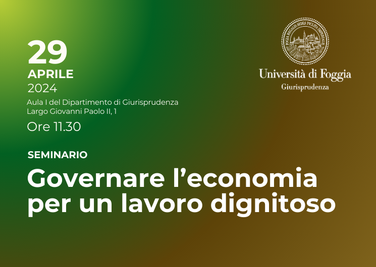 Governare L'economia per un lavoro dignitoso
