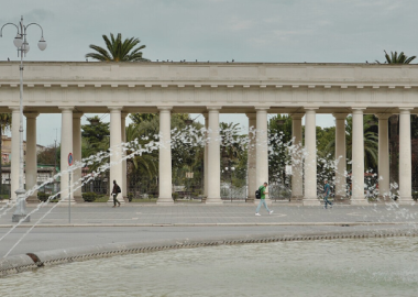 Pronao della villa comunale di Foggia