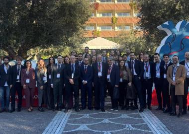 Il Prof. Natale Brunetti e gli specialisti in formazione della Scuola di Malattie dell'Apparato Cardiovascolare dell'Università di Foggia