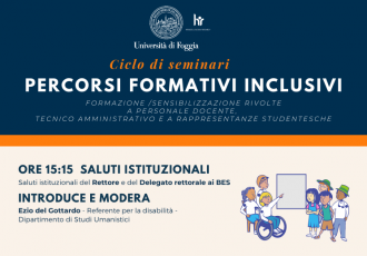 PERCORSI FORMATIVI PER LA DISABILITà