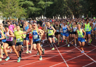 Foto atleti alla partenza dell'inziativa "Run for 2023"