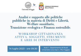 Analisi e supporto alle politiche pubbliche in materia di Diritti e Libertà, Welfare sussidiario, Transizione ecologica e Finanza sostenibile