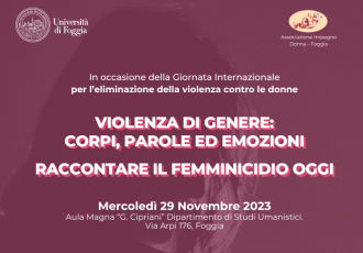 agenda_VIOLENZA DI GENERE- CORPI, PAROLE ED EMOZIONI RACCONTARE IL FEMMINICIDIO OGGI