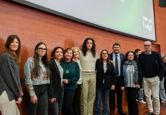 Gli studenti e il personale con Giuseppe Alessio Nuzzo e Francesco Panarella