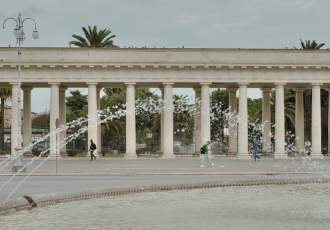 Pronao della villa comunale di Foggia
